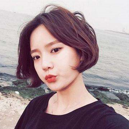 没有刘海的短发 无刘海短发女
