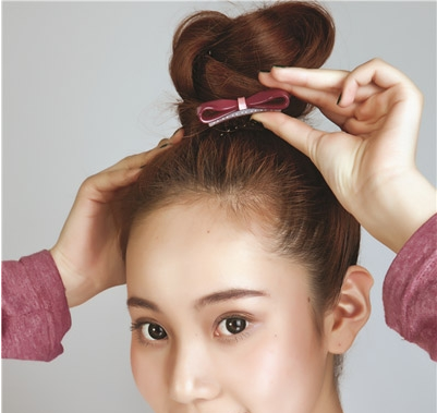 蓬松丸子头的各种扎法 扎丸子头怎么扎的蓬松