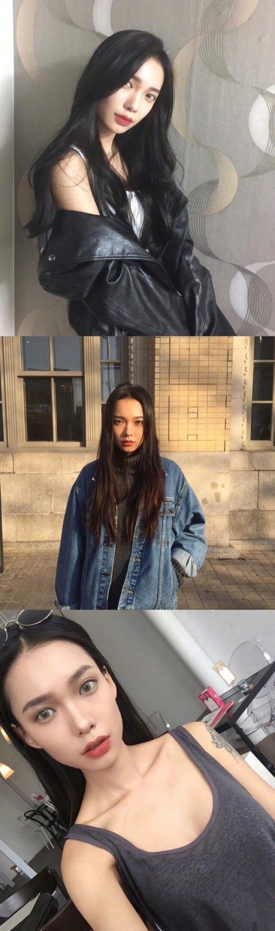 女生长发发型 长头发图片