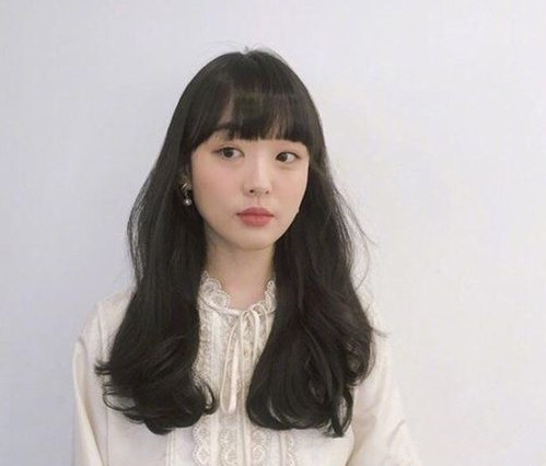 韩式卷发中长发 韩式中长卷