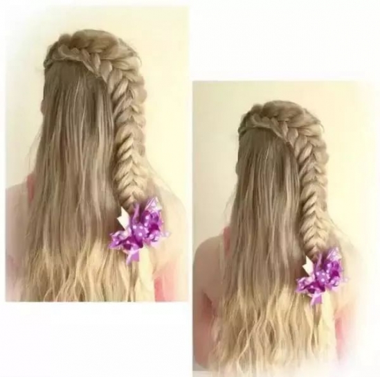 儿童编发图解 辣妈们准备好给宝贝们编个美美的头发吧