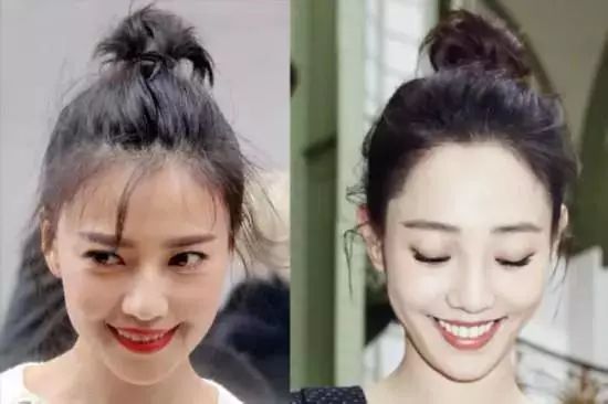 流行的“小尾巴丸子头” 明星减龄都靠它