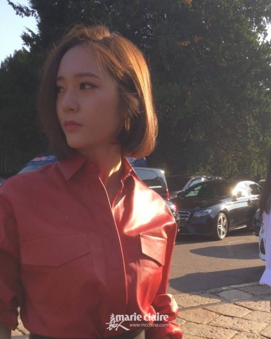 明星同款短发 女生短发发型图片