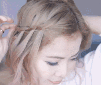 短发编发造型女=