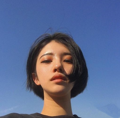 没有刘海的短发 短发没有刘海