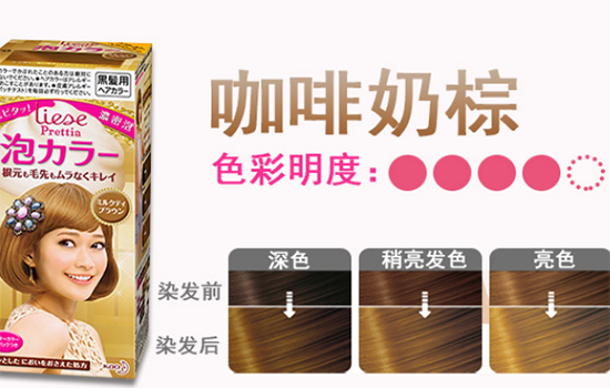 花王泡沫染发剂哪个颜色 花王泡沫染发剂灰棕色