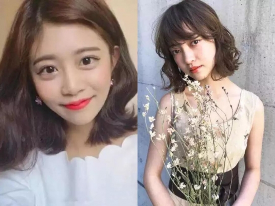 瘦脸发型女生中短发