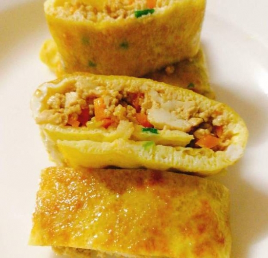 鸡蛋豆腐卷做法