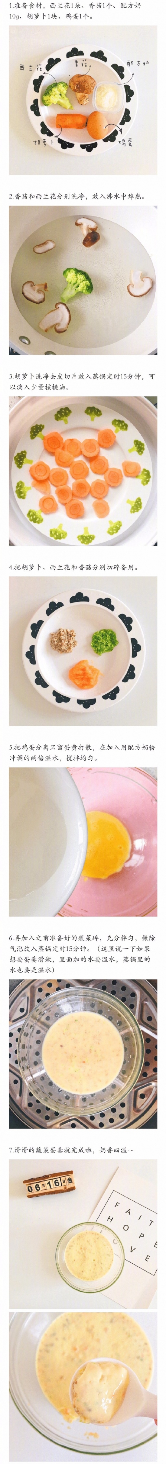 宝宝蛋羹的做法 宝宝奶香蔬菜蛋羹做法