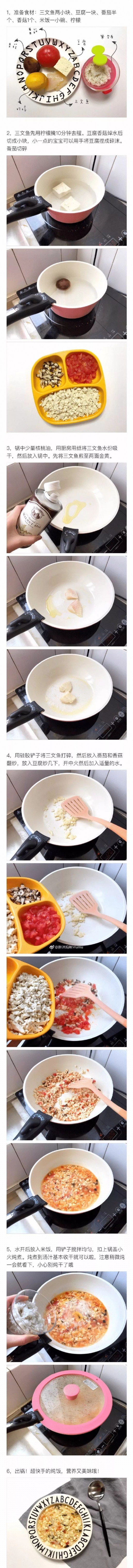 宝宝食谱三文鱼做法 茄香三文鱼豆腐炖饭做法详解