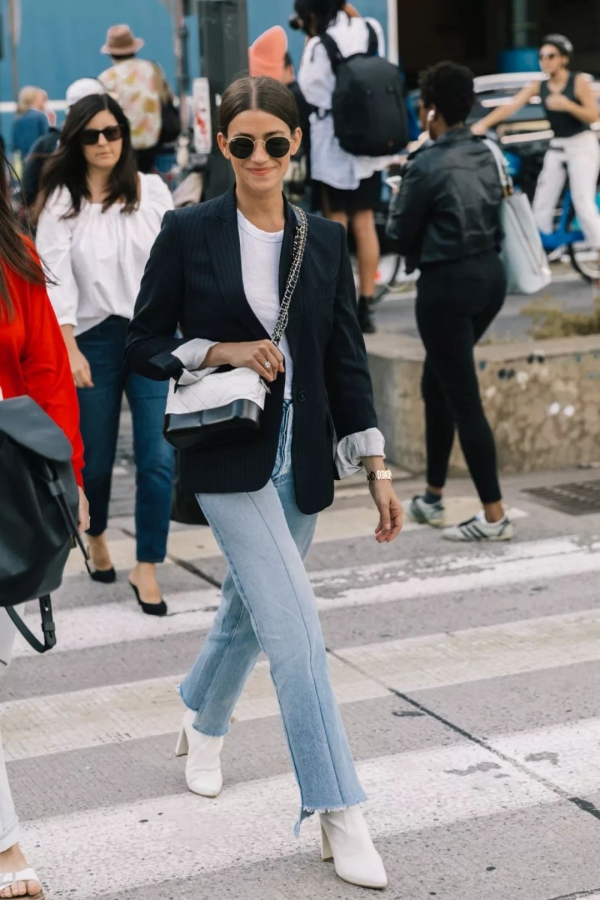 西装牛仔裤搭配女 2025开春最时髦搭配