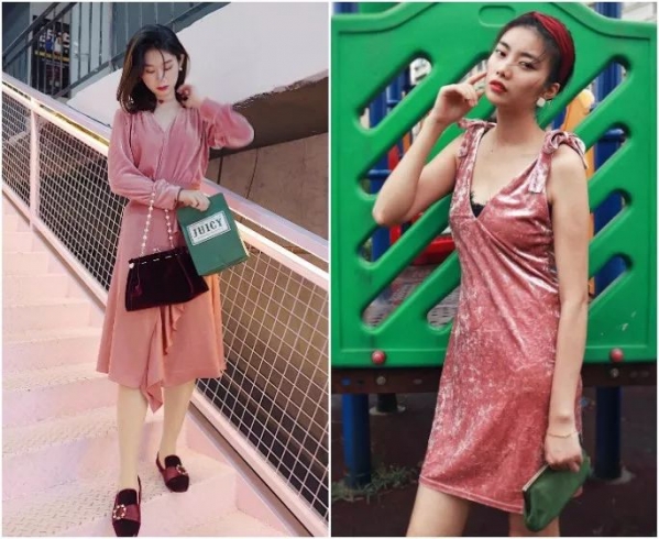 丝绒裙怎么搭配