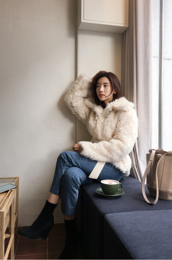 毛绒外套女装 毛绒外套搭配图片