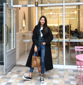 小个子穿风衣的长度 小个子穿风衣到膝盖