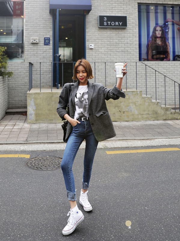 宽松西装搭配图片欣赏 宽松西服搭配