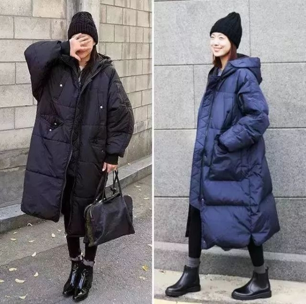 冬季羽绒服搭配图片 羽绒服这样搭裤子潮爆了