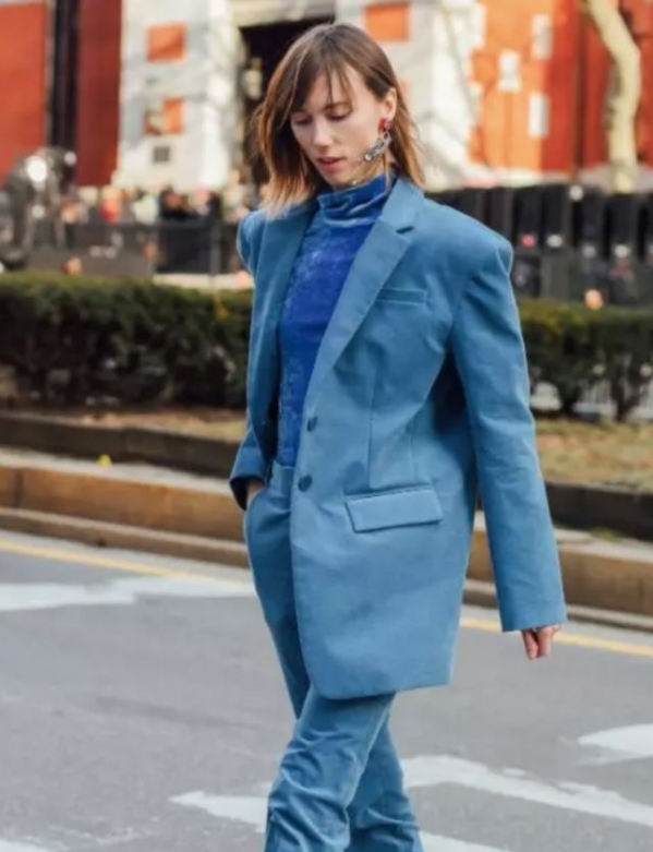 丝绒服装搭配图片