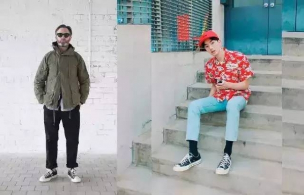 帆布鞋搭配图片 春季这样搭配经典又好看