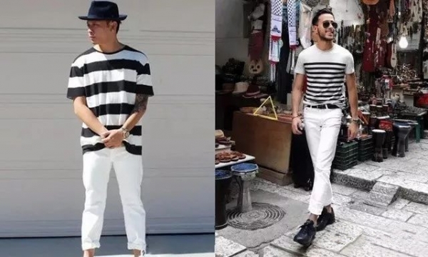 白色裤子搭配男 男生白色裤子怎么搭配衣服