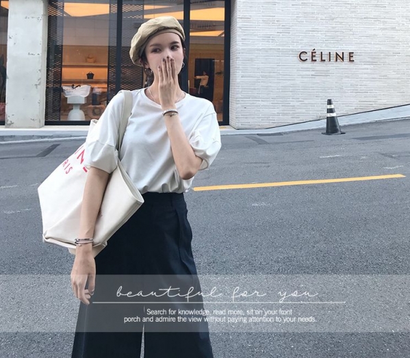 秋天胖女生穿什么裤子好看 阔腿裤搭配什么上衣