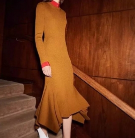 针织裙怎么搭配好看 女生秋冬穿什么衣服好看
