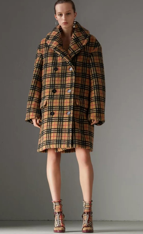 burberry2025格纹大衣 burberry经典格纹