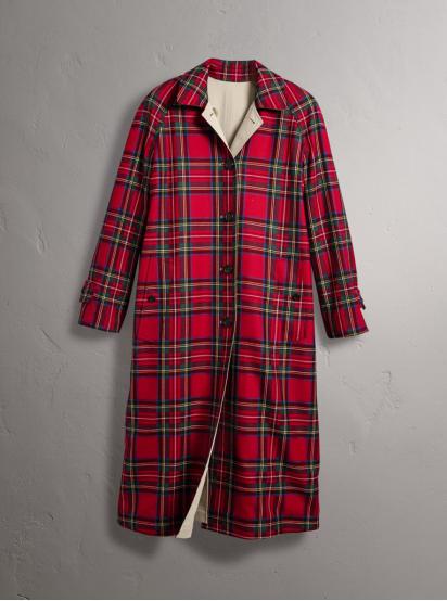 burberry2025格纹大衣 burberry经典格纹