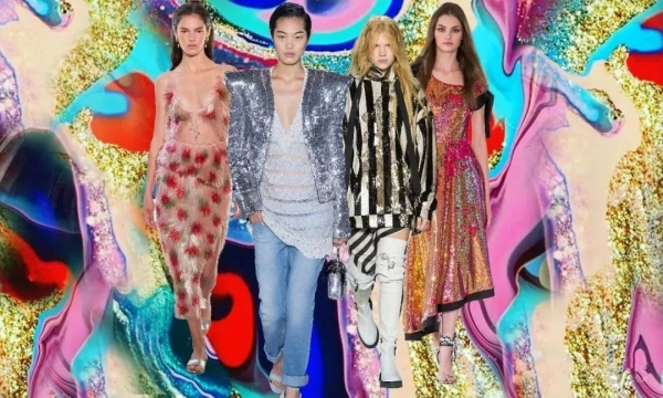 看看这些羽毛、渔网和从头到脚的blingbling，还有比2025春夏更骚气的流行季吗？