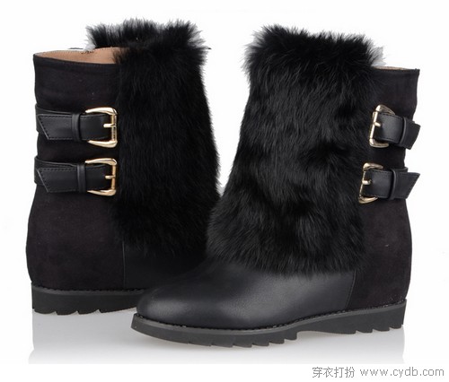 北方大雪 天寒地冻穿毛靴