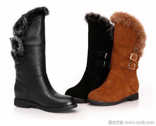 北方大雪 天寒地冻穿毛靴