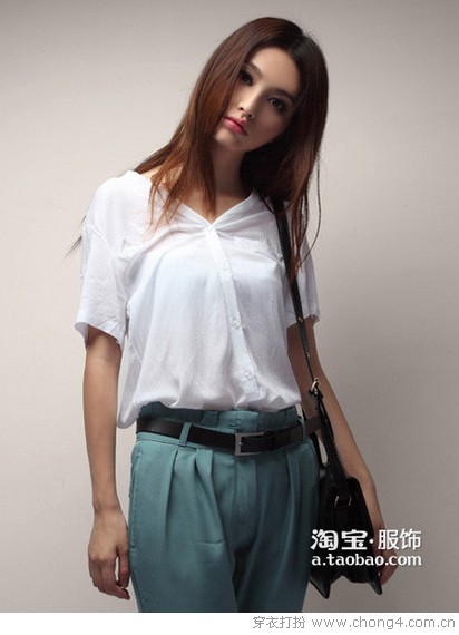 简约大方欧美风裤装