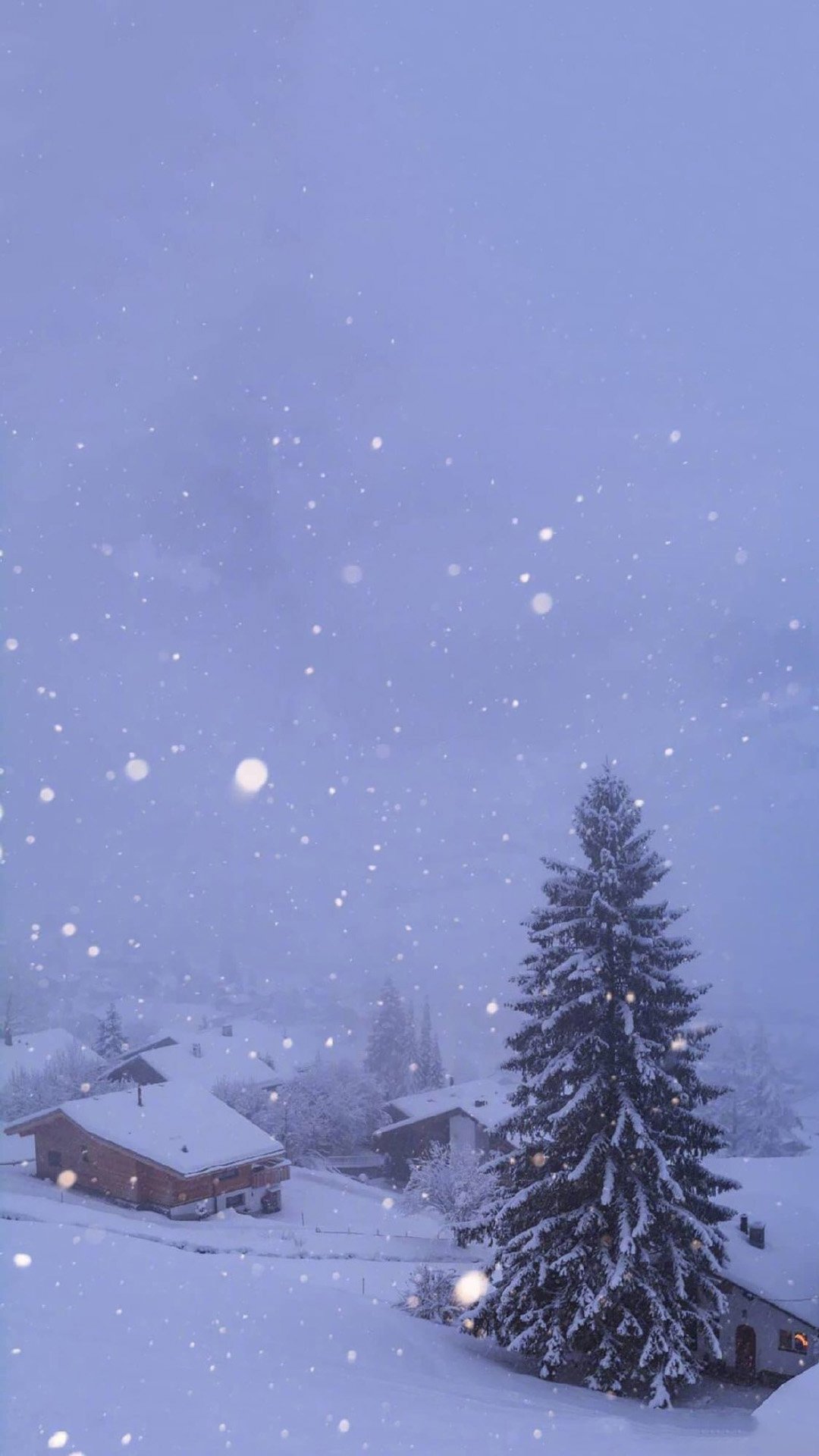 梦幻唯美冬日雪景图片手机壁纸