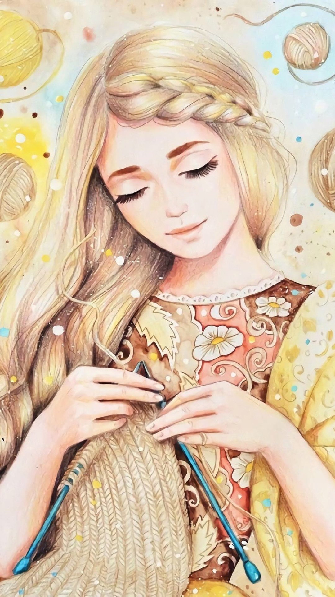 唯美梦幻插画图片高清手机壁纸