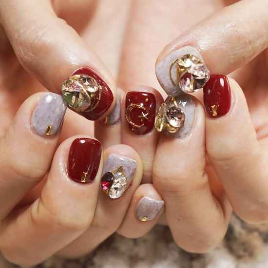 blingbling美甲图片大全 2024超炫闪闪的美甲