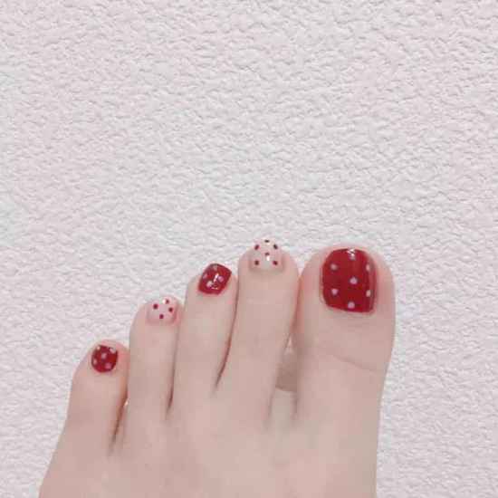 夏季的跳色脚甲