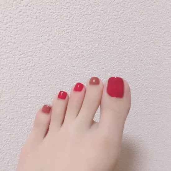 夏季的跳色脚甲