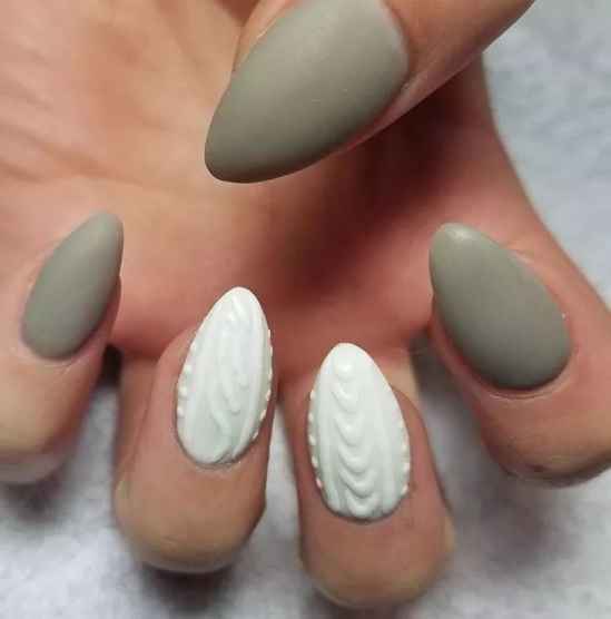 毛衣美甲图片大全