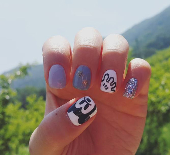 米奇美甲图片 米奇美甲图案