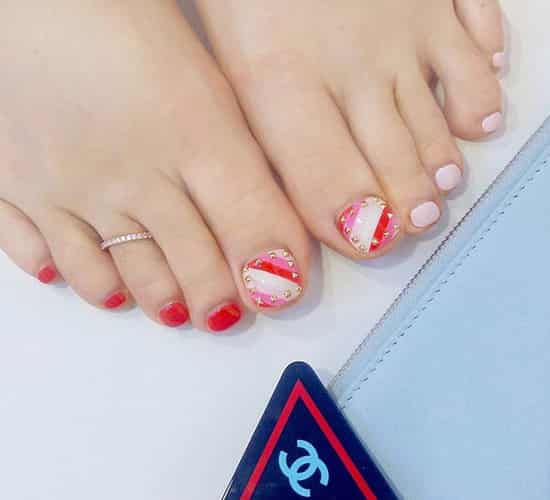 脚指甲美甲图片2025款 脚指甲美甲图片大全
