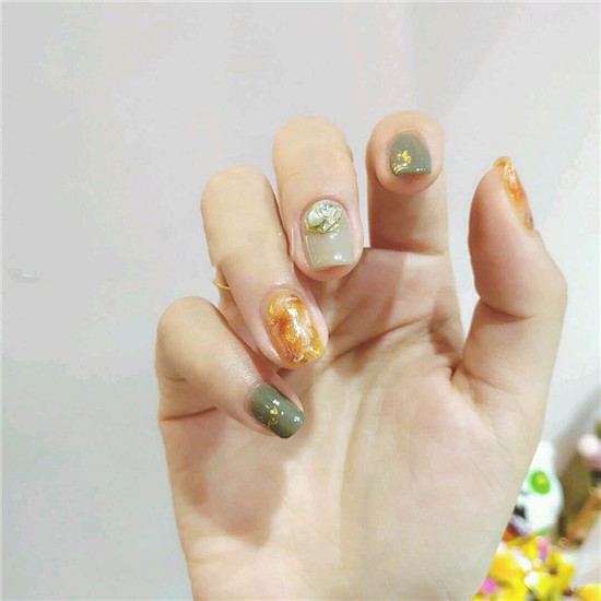 冬天日式美甲图片 冬季日式美甲图片