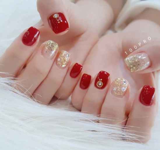 红色系美甲图片 红色美甲造型