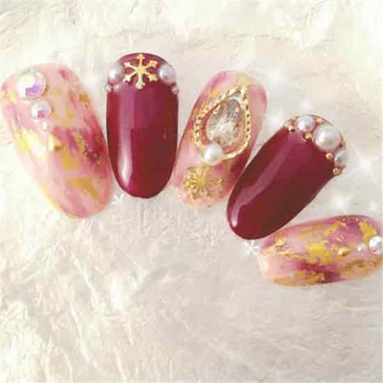 秋冬日系美甲图片 秋冬日系美甲款式