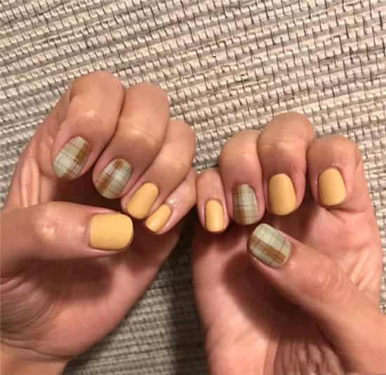 英伦格子美甲图片欣赏 英伦美甲图片大全