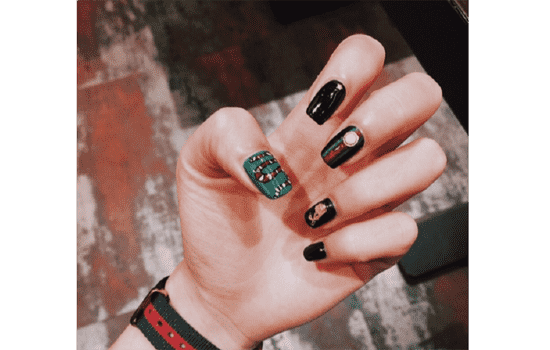 gucci风美甲 gucci美甲图片