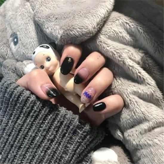 黑色美甲图片 黑色美甲款式
