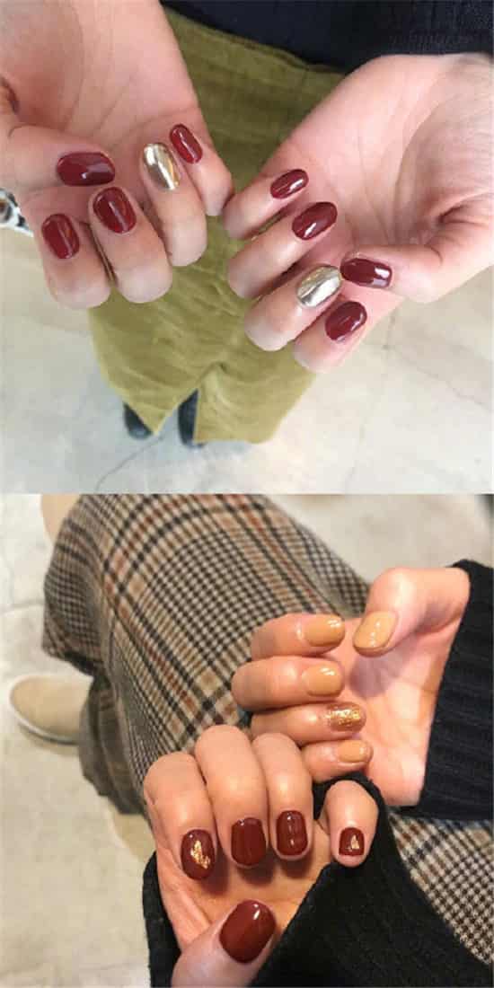新年美甲图片红色 红色美甲图片2025款式