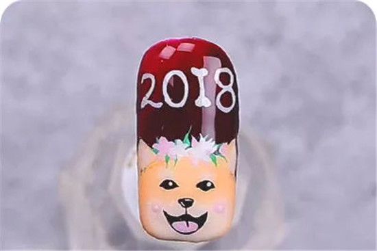 2025新年小狗美甲教程 2025新年小狗美甲的做法