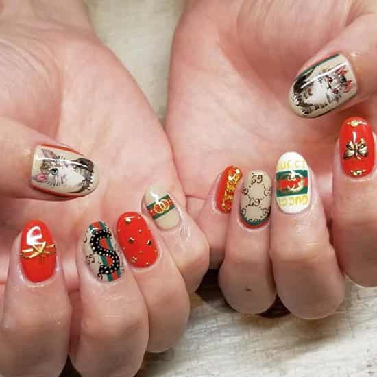 Gucci美甲图片 gucci美甲图片大全