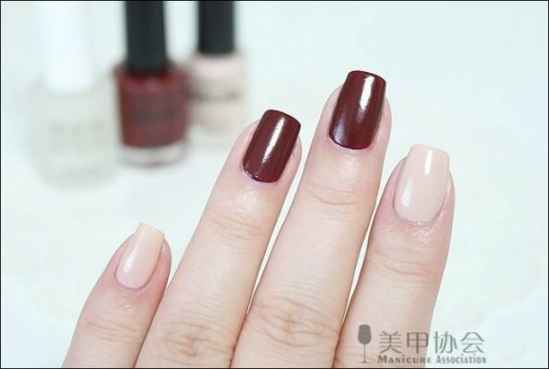 磨砂美甲图片