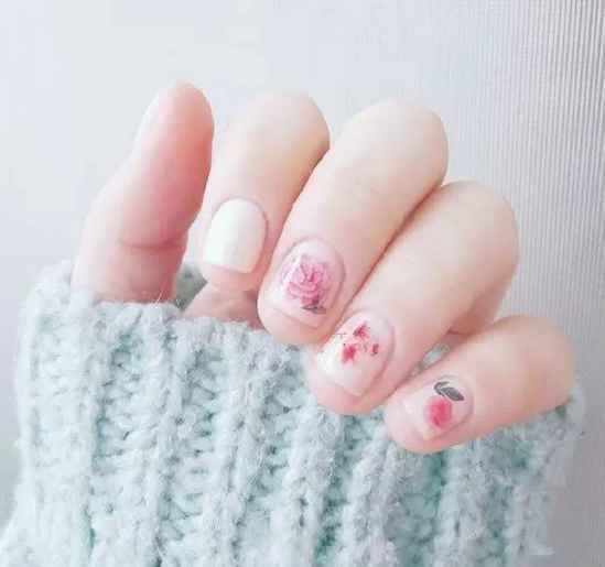小清新美甲图片